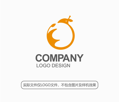 长颈鹿圆形LOGO