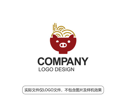 面条猪logo