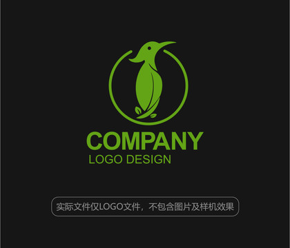 绿叶啄木鸟logo