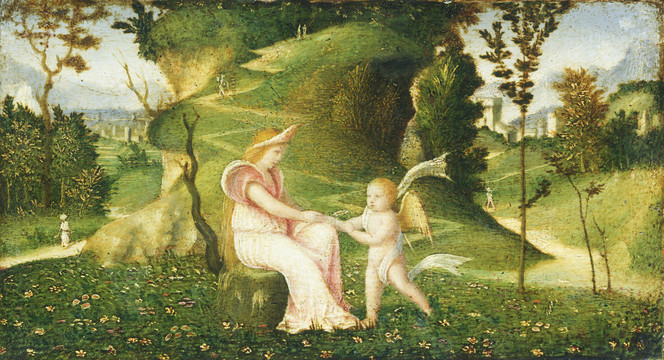 乔尔乔内油画宗教天使人物