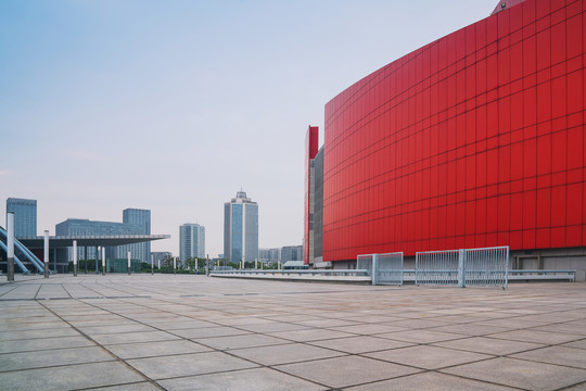 中国南京奥体中心建筑和广场