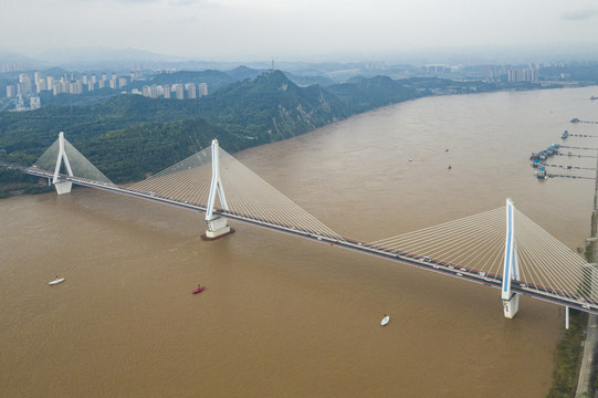 夷陵长江大桥航拍