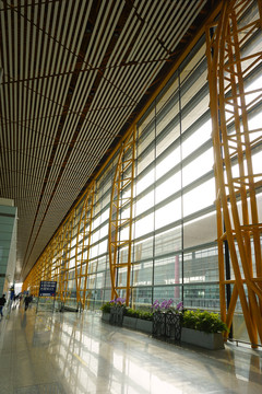 北京首都国际机场候机厅玻璃幕墙