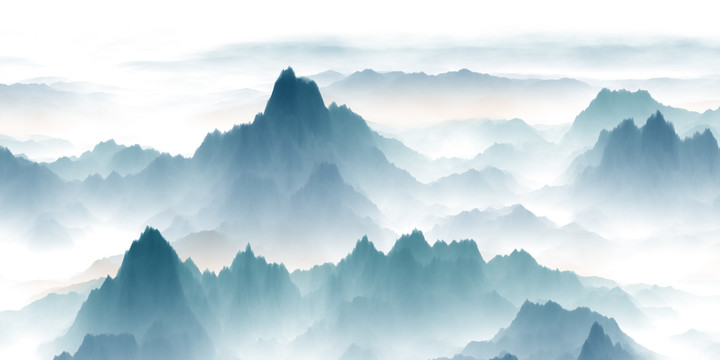 水墨山水图