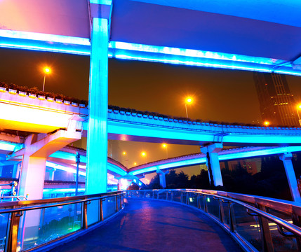 上海延安路高架桥夜景