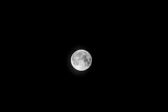 圆月圆月亮高清月球月亮摄影