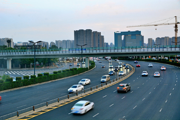 成都街头道路风景