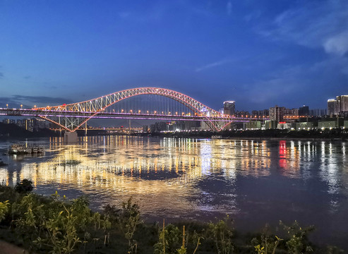 朝天门长江大桥夜景