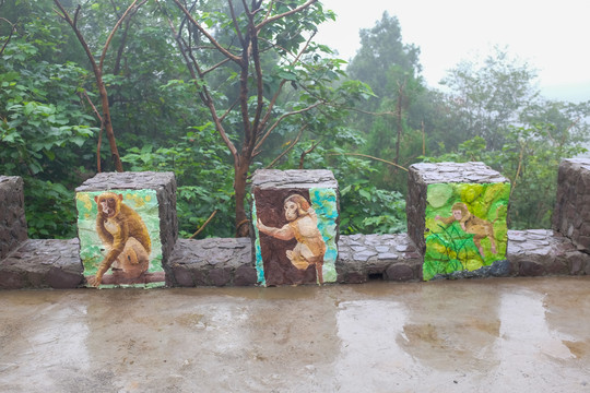 猴子壁画