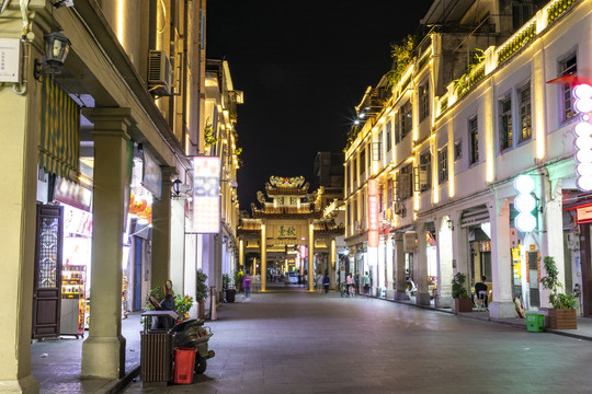 潮州古城步行街夜景