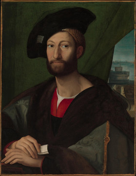 拉斐尔·圣齐奥欧洲男子肖像油画