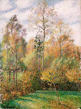 卡米耶·毕沙罗森林风景油画