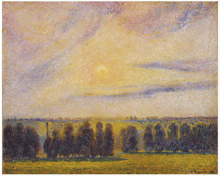 卡米耶·毕沙罗天空风景油画