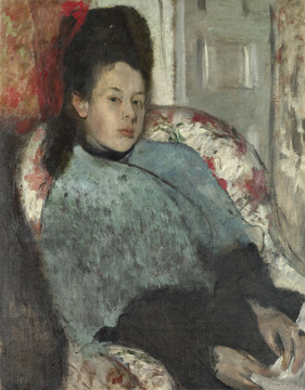 埃德加·德加女性肖像油画