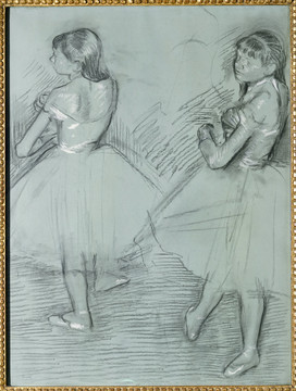 埃德加·德加芭蕾舞女素描画