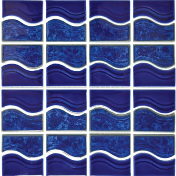 马赛克蓝色湖陶瓷泳池瓷砖