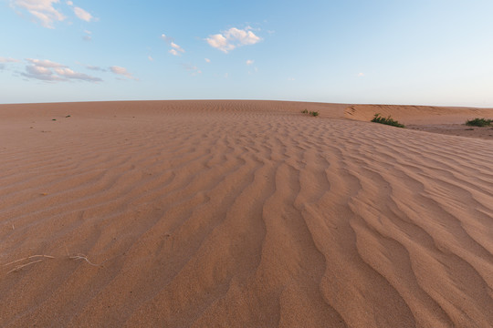 沙漠黄昏风景
