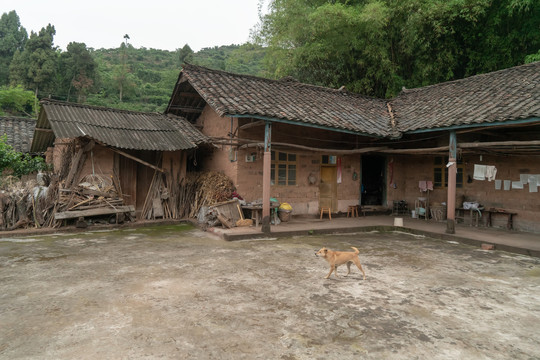 川西民居土坯老房子