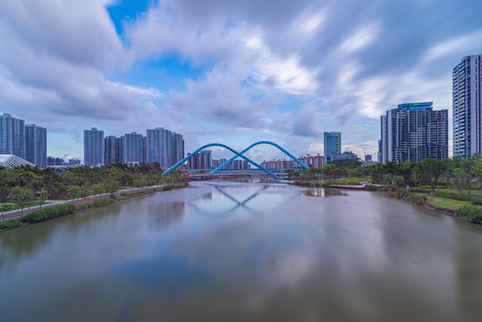 蕉门河两岸建筑