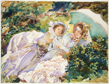 约翰·辛格·萨金特宫廷古典美女油画