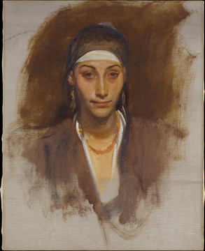 约翰·辛格·萨金特女子肖像油画