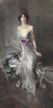乔瓦尼波蒂尼古典美女油画