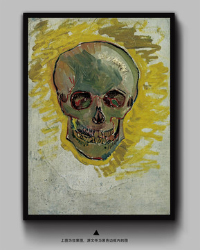 文森特·威廉·梵高梵高骷髅头油画