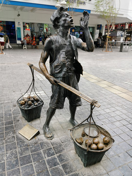 商业街人物雕塑