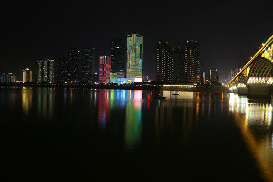 橘子洲大桥夜景