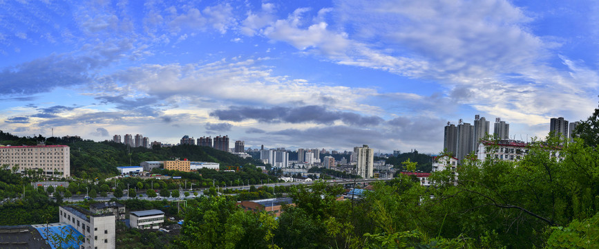 雨后都市风景