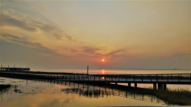 太湖落日