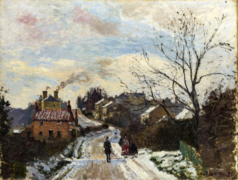 卡米尔·毕沙罗冬季雪景风景油画