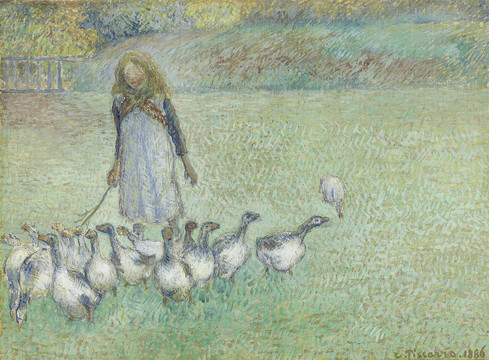 卡米耶·毕沙罗年轻的鹅牧羊女