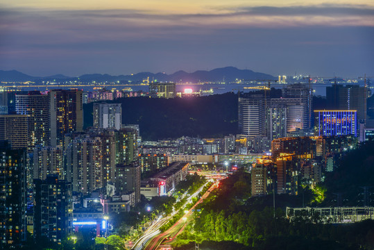 深圳宝安区夜景