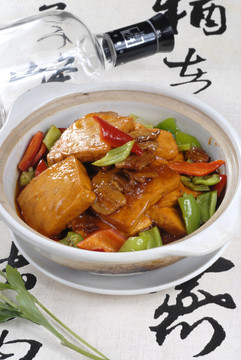 沙锅湘西煎豆腐