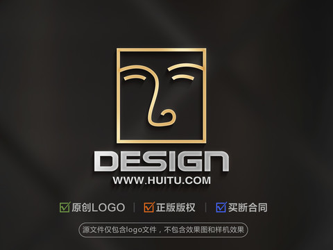 抽象人像LOGO