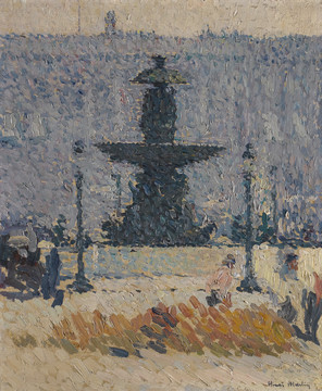 亨利马丁巴黎协和广场的喷泉