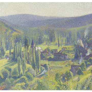 亨利马丁乡村风景油画