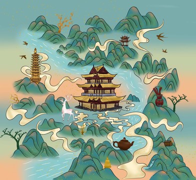 茶包装元素