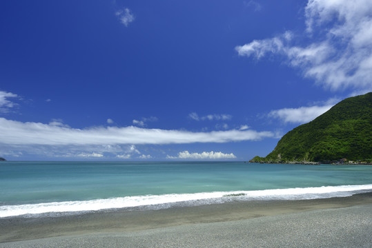 台湾宜兰县海岸风光