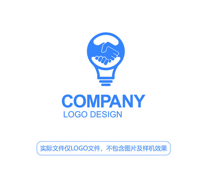 灯握手LOGO