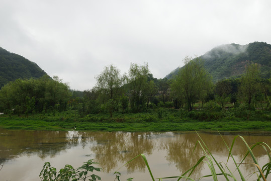 湖北宜都市九道河村风光