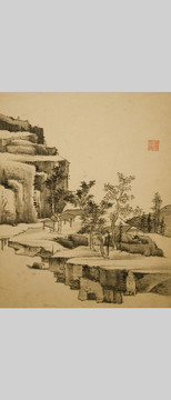 萧云从清代山水国画