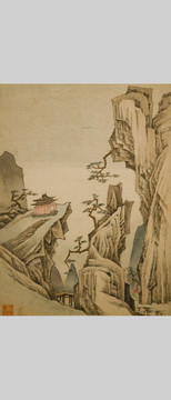 萧云从清代山水国画