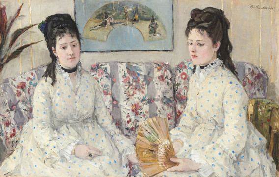 贝尔特·莫里索双胞胎姐妹油画