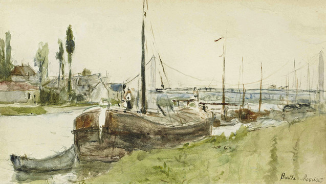 贝尔特·莫里索船只风景油画
