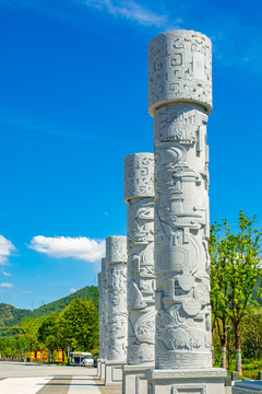 景观石柱