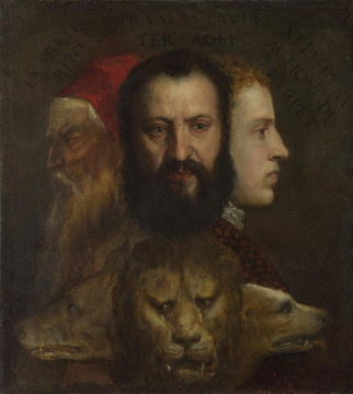提香·韦切利奥圣经男子肖像油画