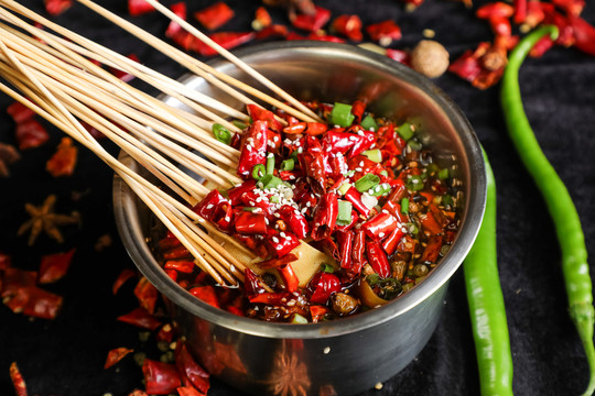 麻辣香辣串串牛肚