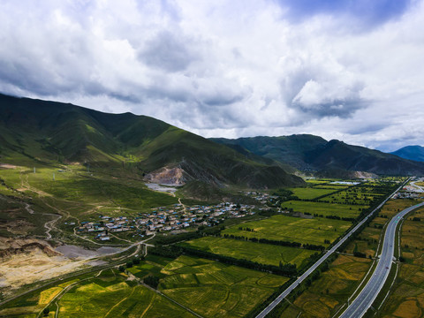西藏林芝风景航拍